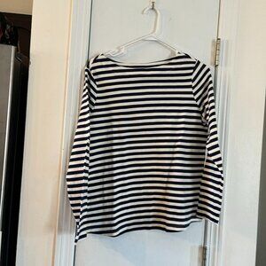 Navy and White Breton Top